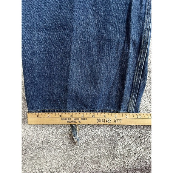 Duluth‎ Trading Relaxed Straight Leg Jeans Mens Size 48x30 Blue Denim Fire Hose - Picture 9 of 12